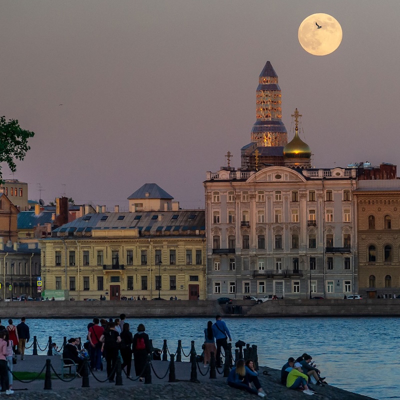 When white nights in St Petersburg?